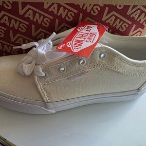 Vans Off-White Canvas Sneakers